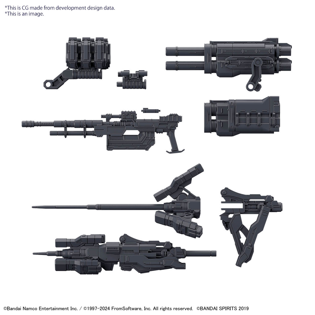 Armored Core VI Fires of Rubicon Option Parts Set Weapon Set 02 30MM Model Kit