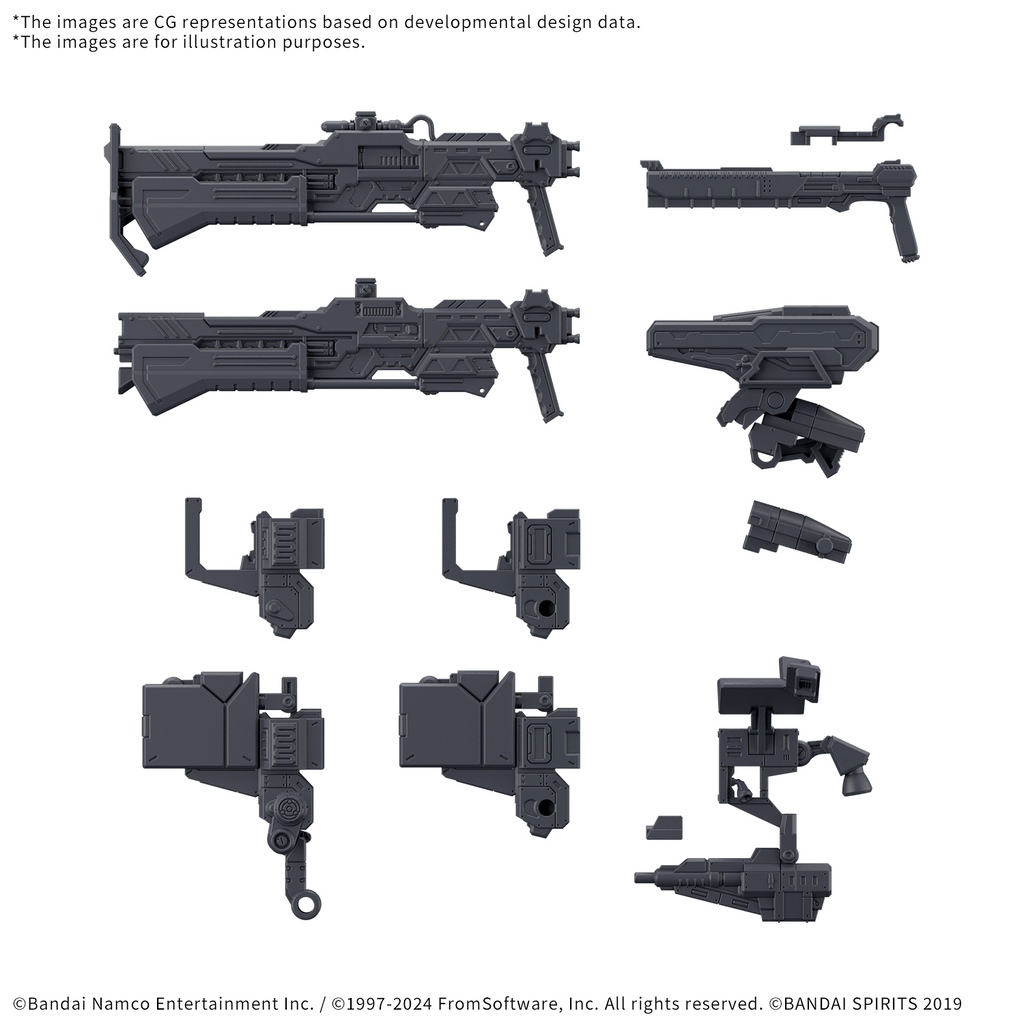 Armored Core VI Fires of Rubicon Option Parts Set Weapon Set 03 30MM Model Kit