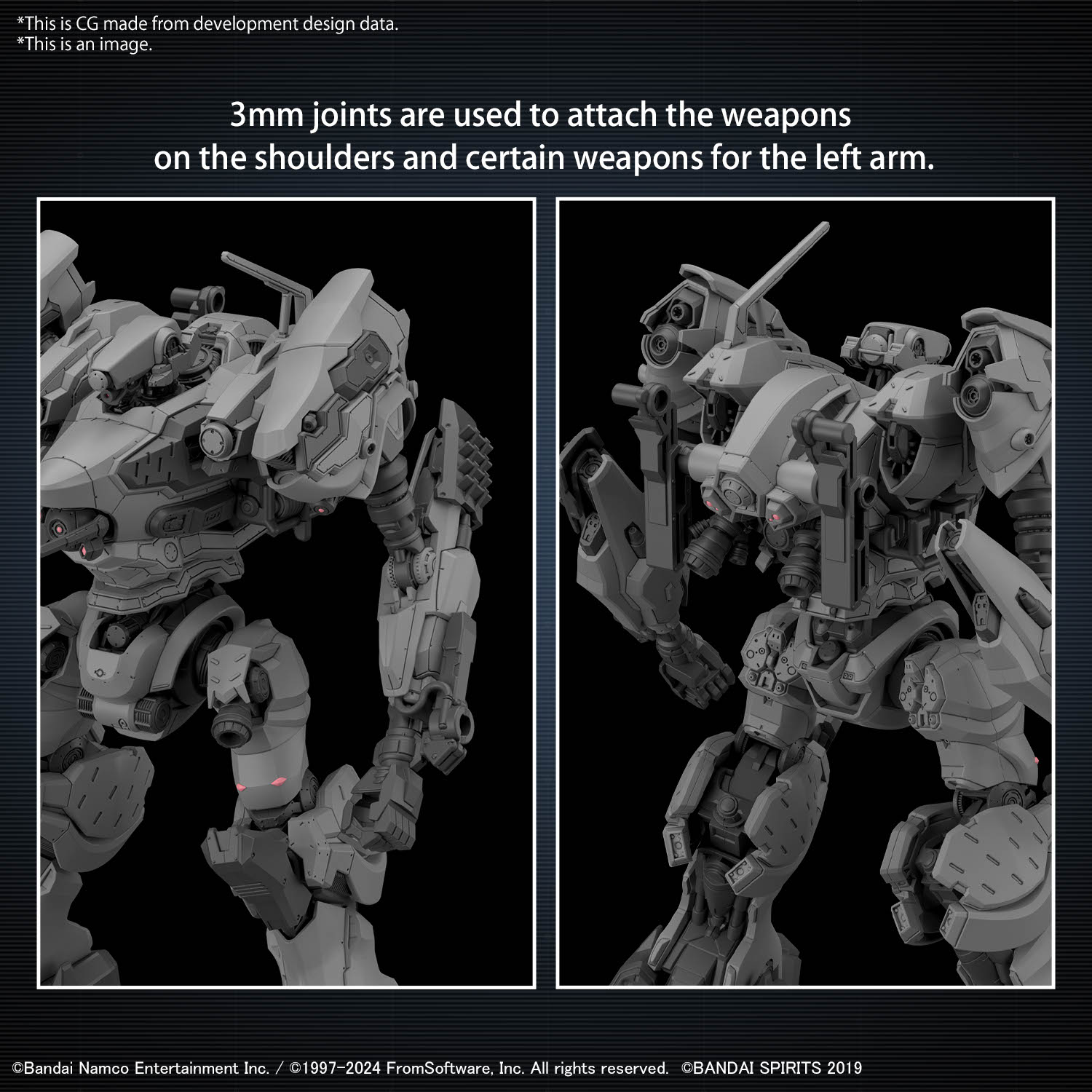 Armored Core VI Fires of Rubicon RaD CC-2000 Orbiter 30MM Model Kit