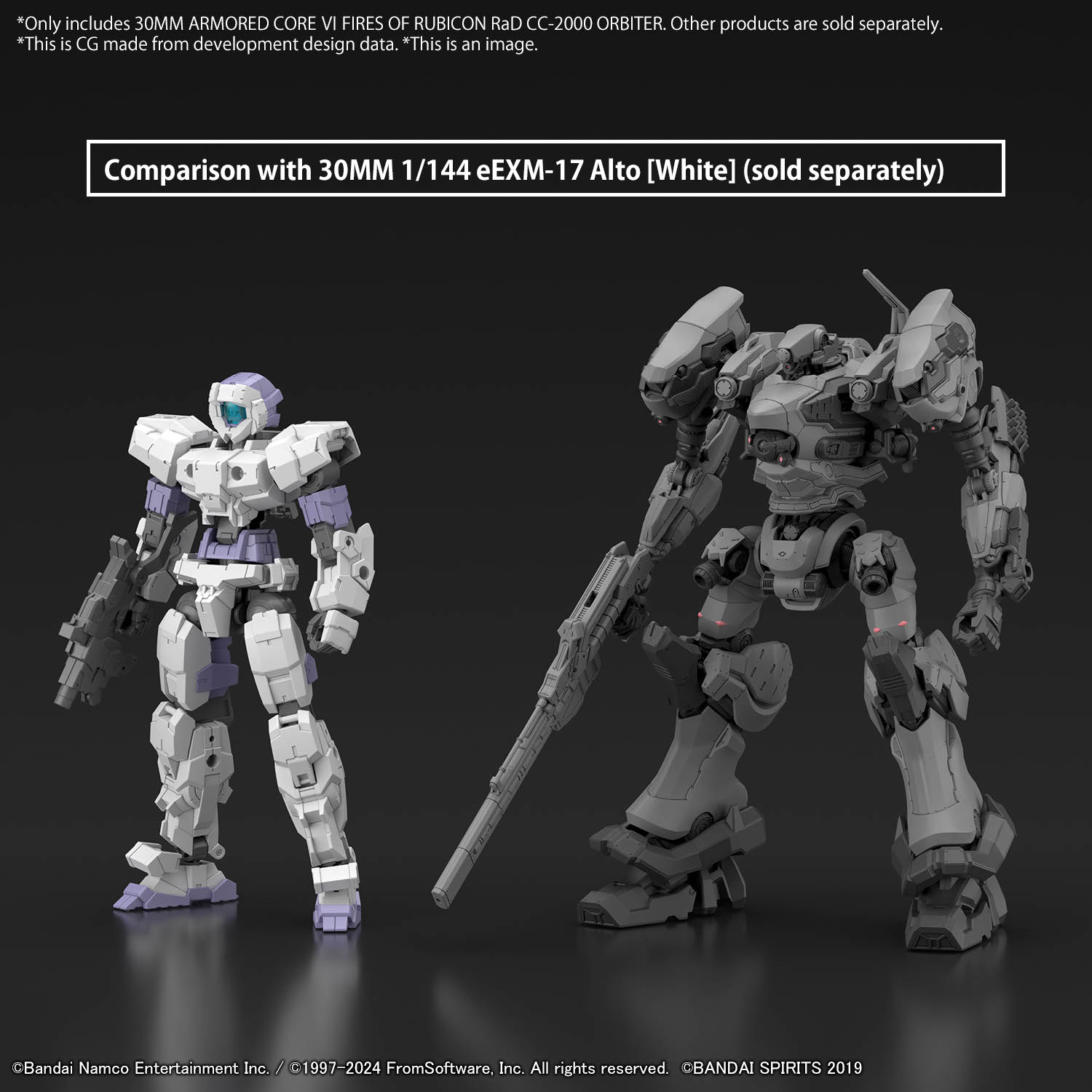 Armored Core VI Fires of Rubicon RaD CC-2000 Orbiter 30MM Model Kit