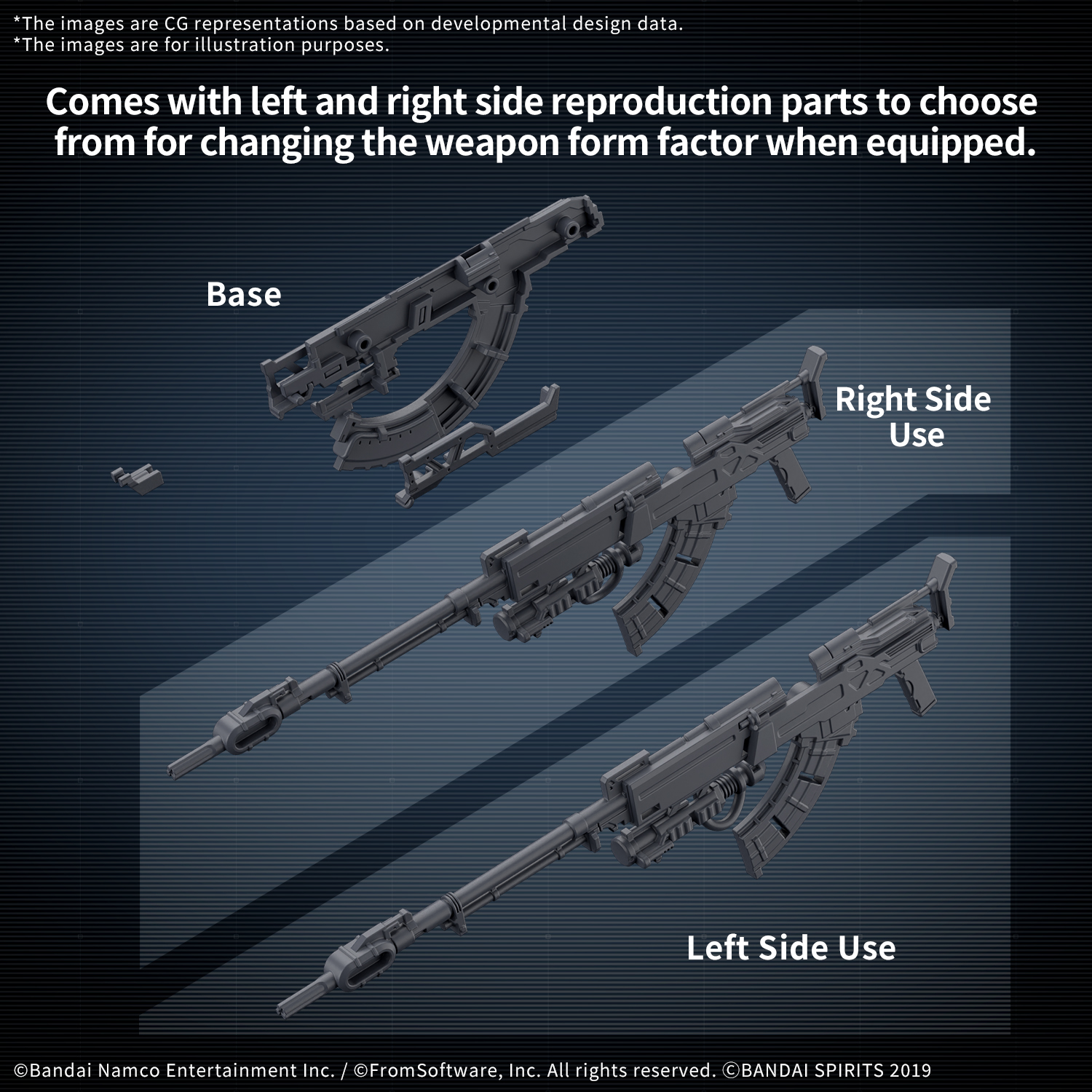 Armored Core VI Fires of Rubicon Option Parts Set Weapon Set 06 30MM Model Kit