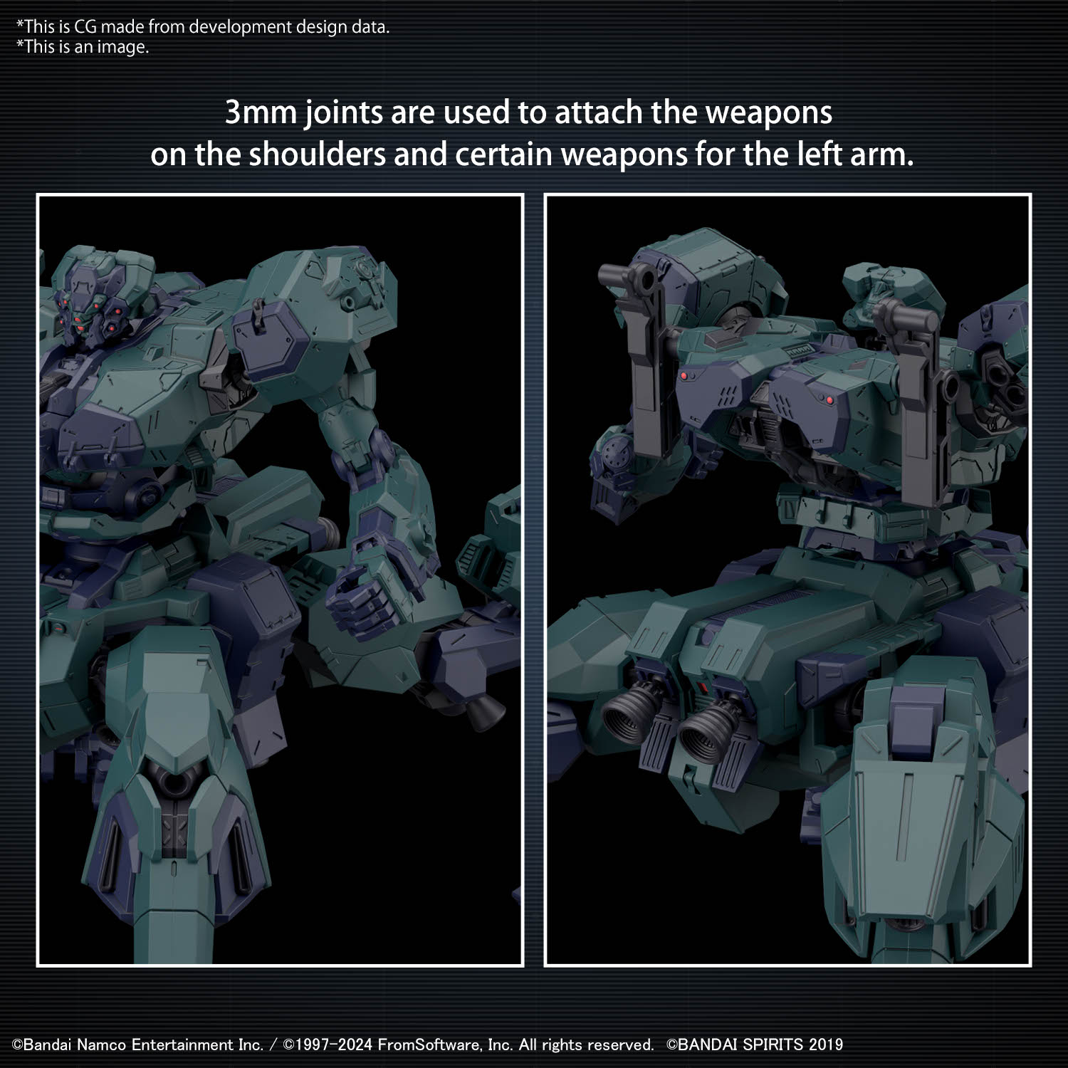 Armored Core VI Fires of Rubicon Balam Industries BD-011 Melander Liger Tail 30MM Model Kit
