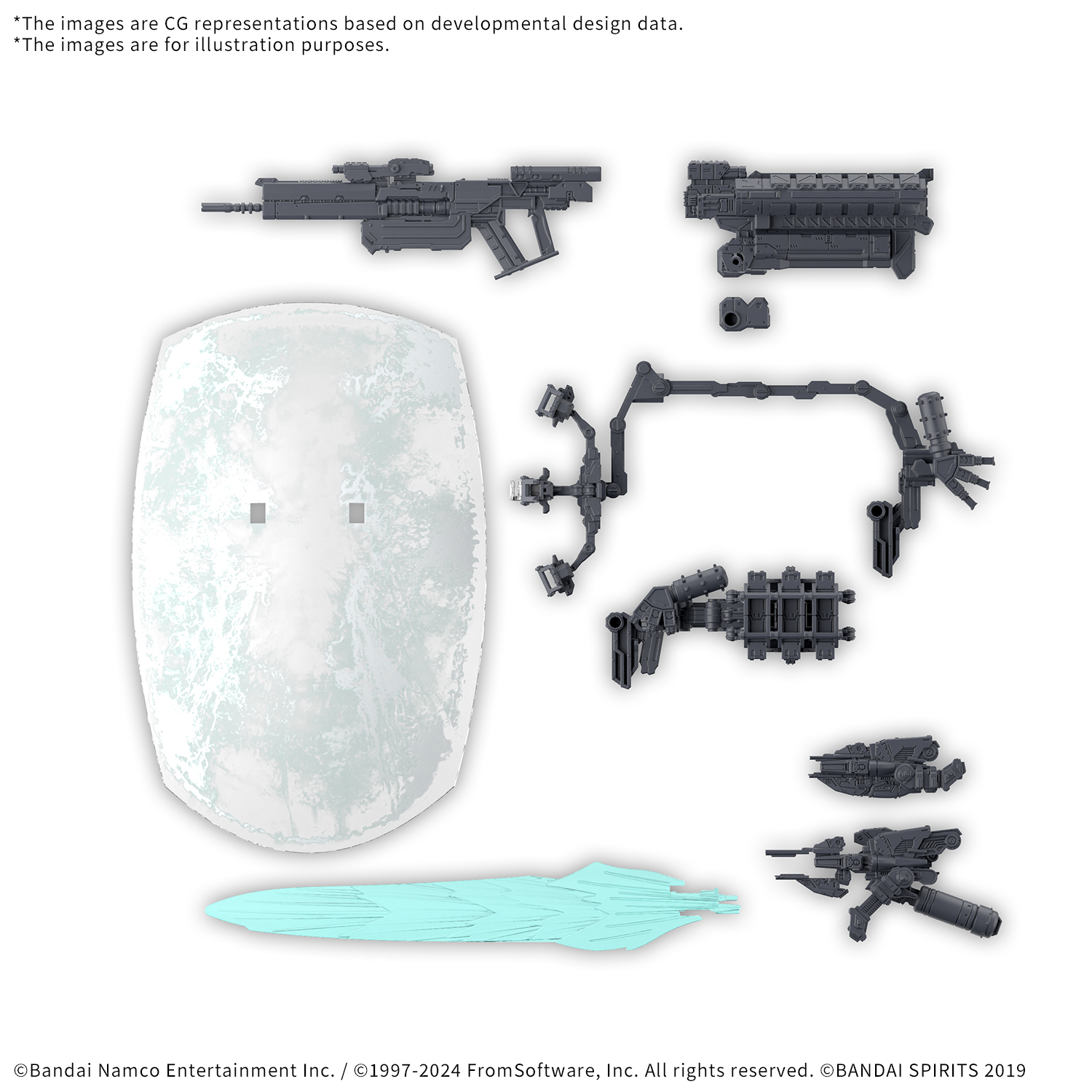 Armored Core VI Fires of Rubicon Option Parts Set Weapon Set 05 30MM Model Kit