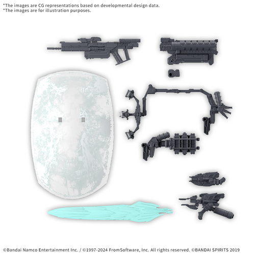 Armored Core VI Fires of Rubicon Option Parts Set Weapon Set 05 30MM Model Kit
