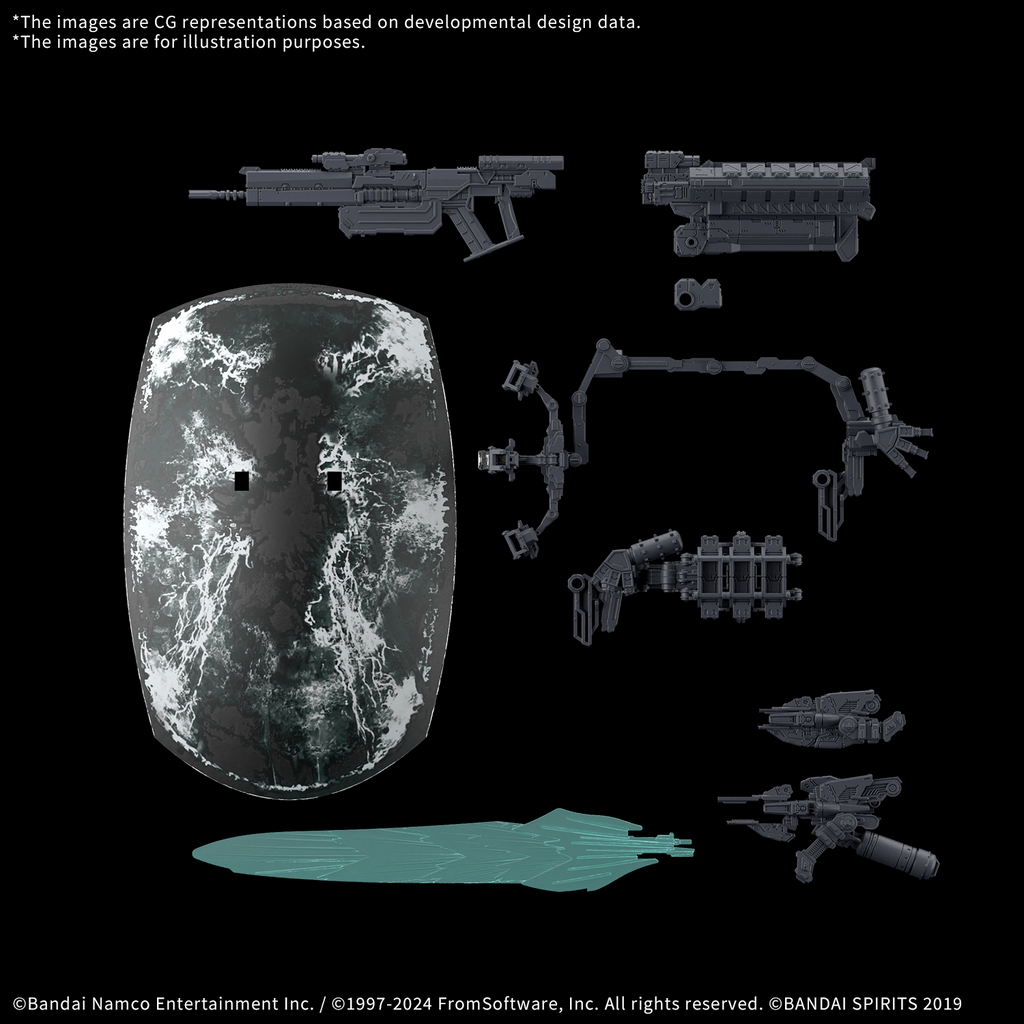 Armored Core VI Fires of Rubicon Option Parts Set Weapon Set 05 30MM Model Kit