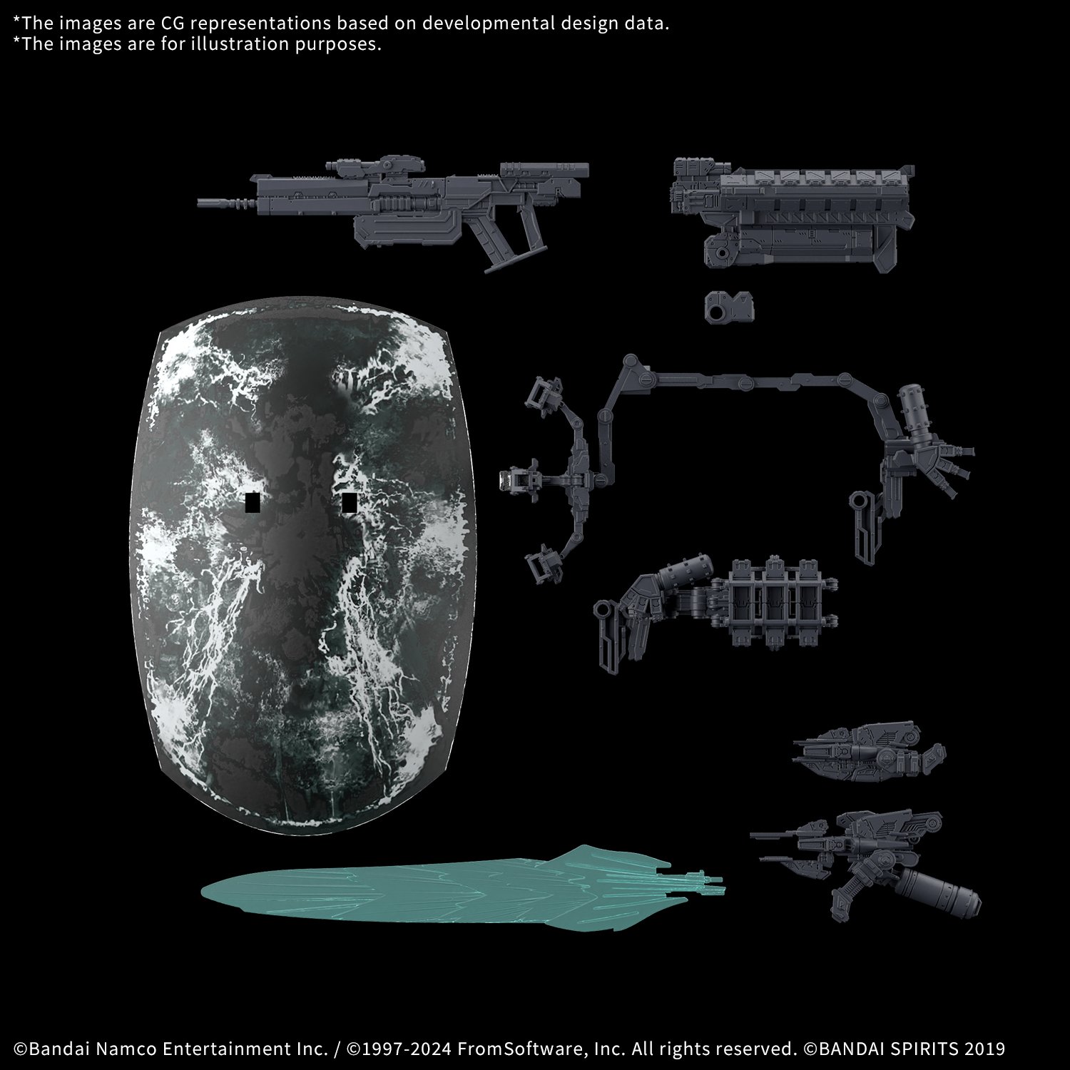 Armored Core VI Fires of Rubicon Option Parts Set Weapon Set 05 30MM Model Kit