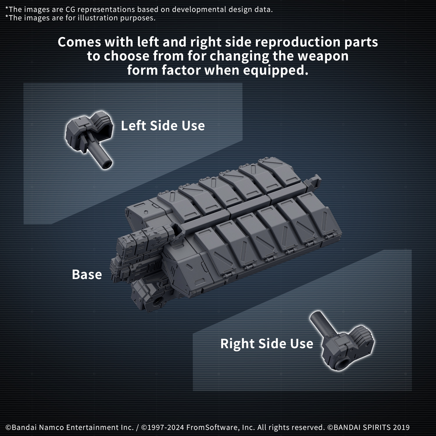 Armored Core VI Fires of Rubicon Option Parts Set Weapon Set 05 30MM Model Kit