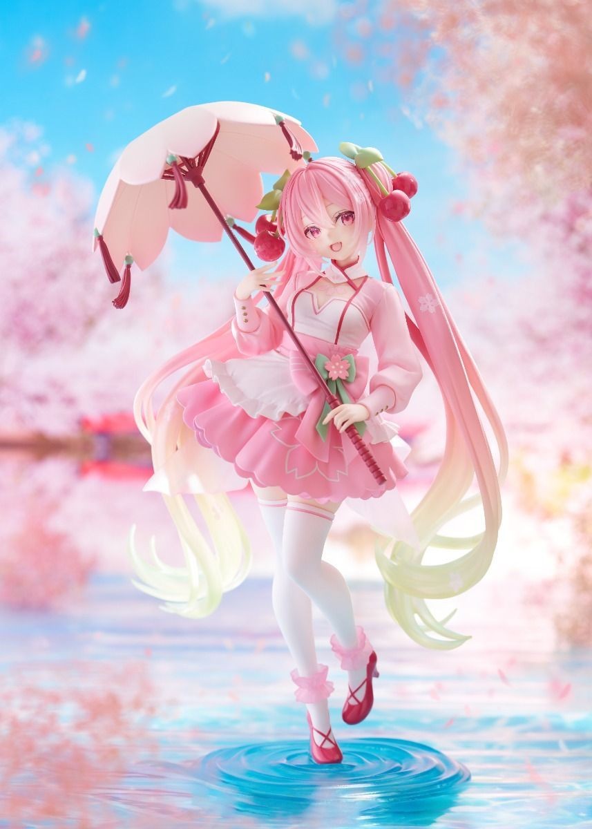 Hatsune Miku Sakura Miku Sakura Dress Version AMP+ Figure