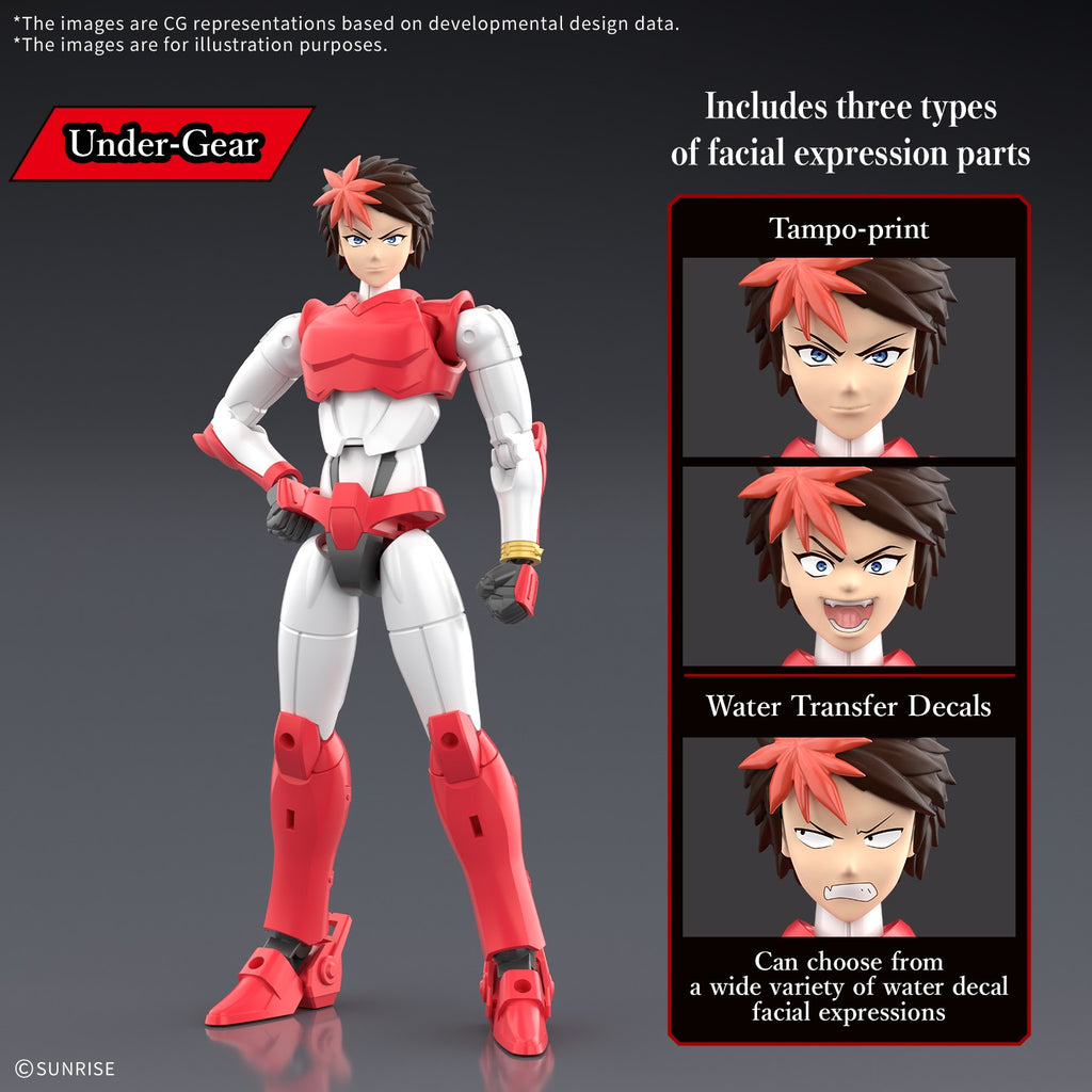 Ronin Warriors 30 Minutes Fantasy Yoroi-Shinden Samurai Troopers Gai of the Heat Model Kit
