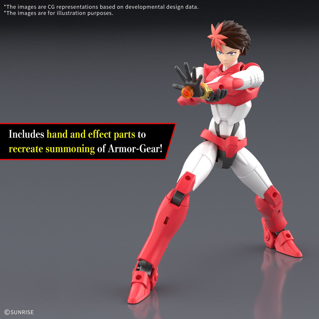 Ronin Warriors 30 Minutes Fantasy Yoroi-Shinden Samurai Troopers Gai of the Heat Model Kit
