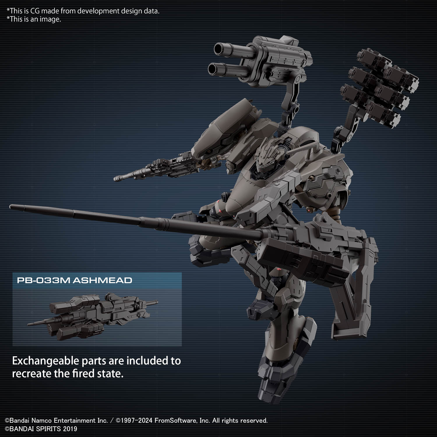Armored Core VI Fires of Rubicon 30 Minute Missions RaD CC-2000 Orbiter Nightfall Model Kit