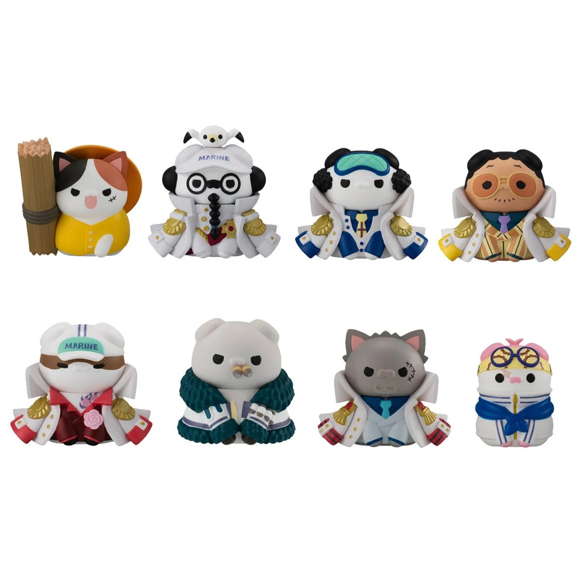 One Piece Nyan Piece Nyan! [Luffy vs. Marines] Mega Cat Project Mini-Figure [1 of 8]