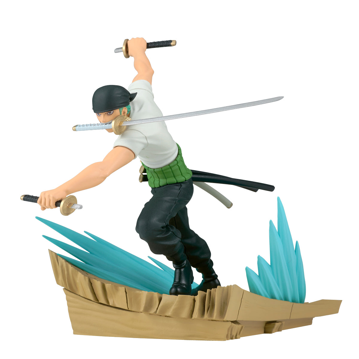 One Piece Roronoa Zoro [Vs. Dracule Mihawk] Senkozekkei Statue