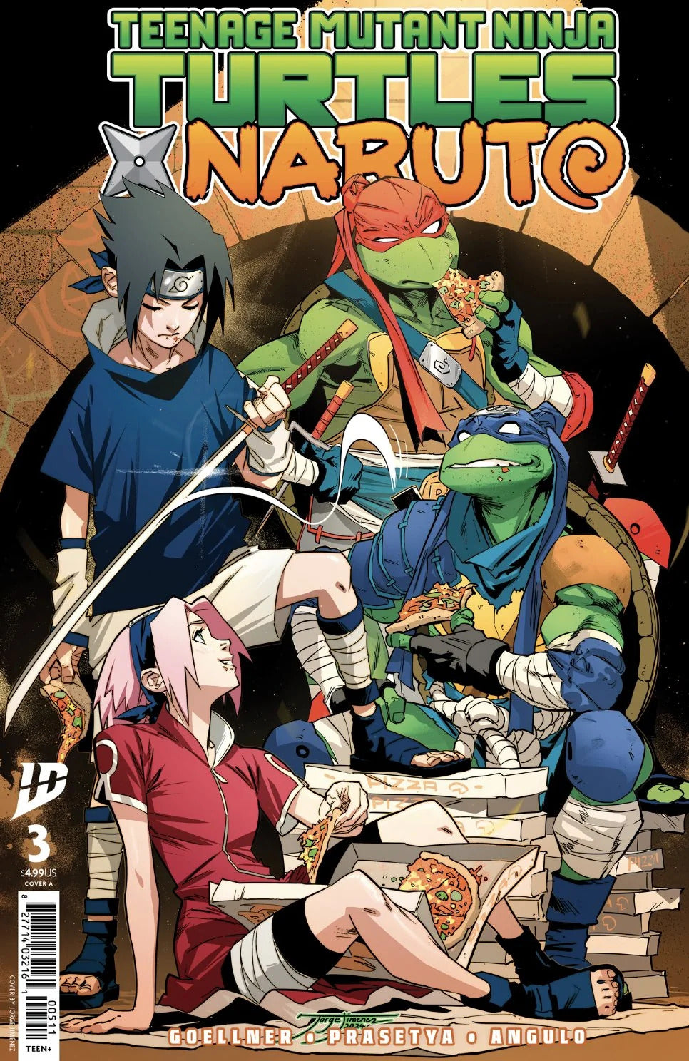 Teenage Mutant Ninja Turtles x Naruto #3 Comic
