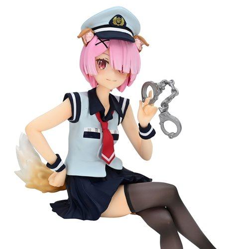Re:ZERO -Starting Life in Another World- Noodle Stopper Figure -Ram Police Officer Cap with Dog Ears
