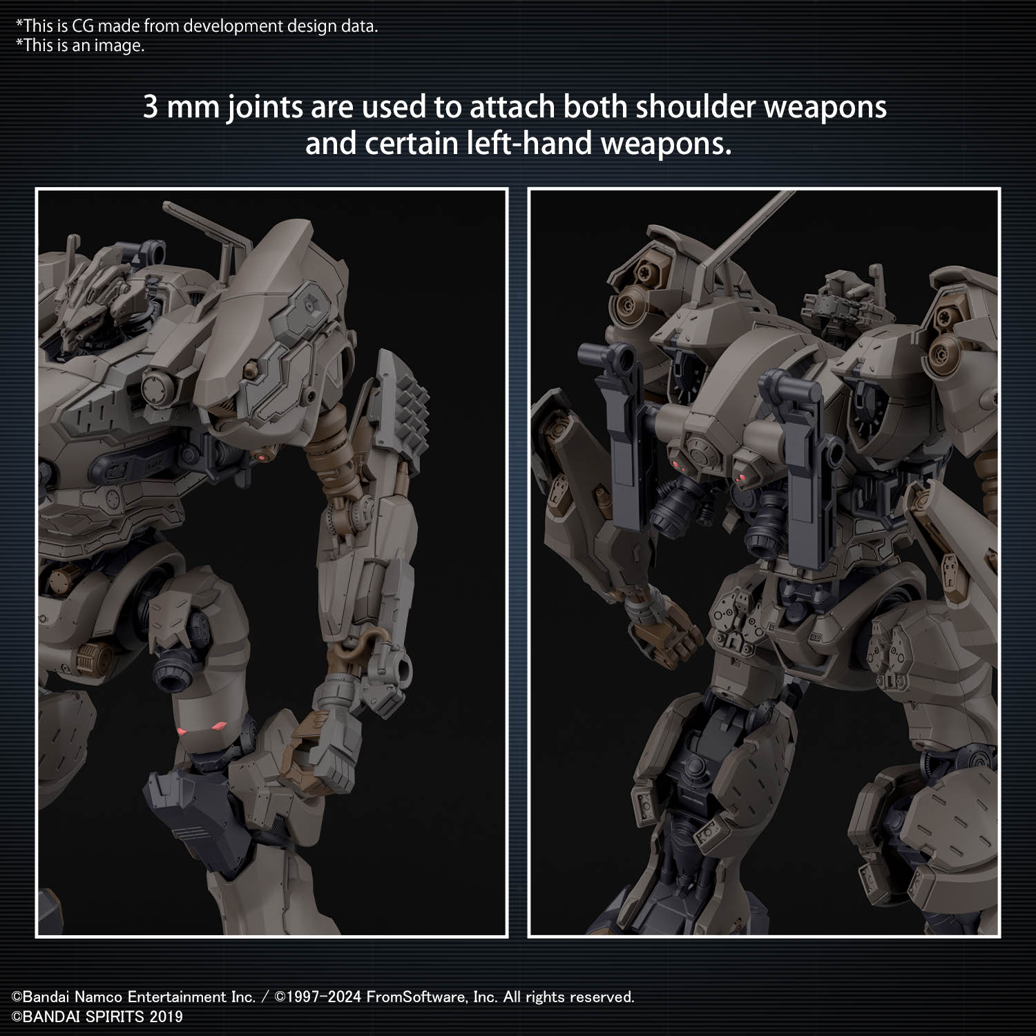 Armored Core VI Fires of Rubicon 30 Minute Missions RaD CC-2000 Orbiter Nightfall Model Kit