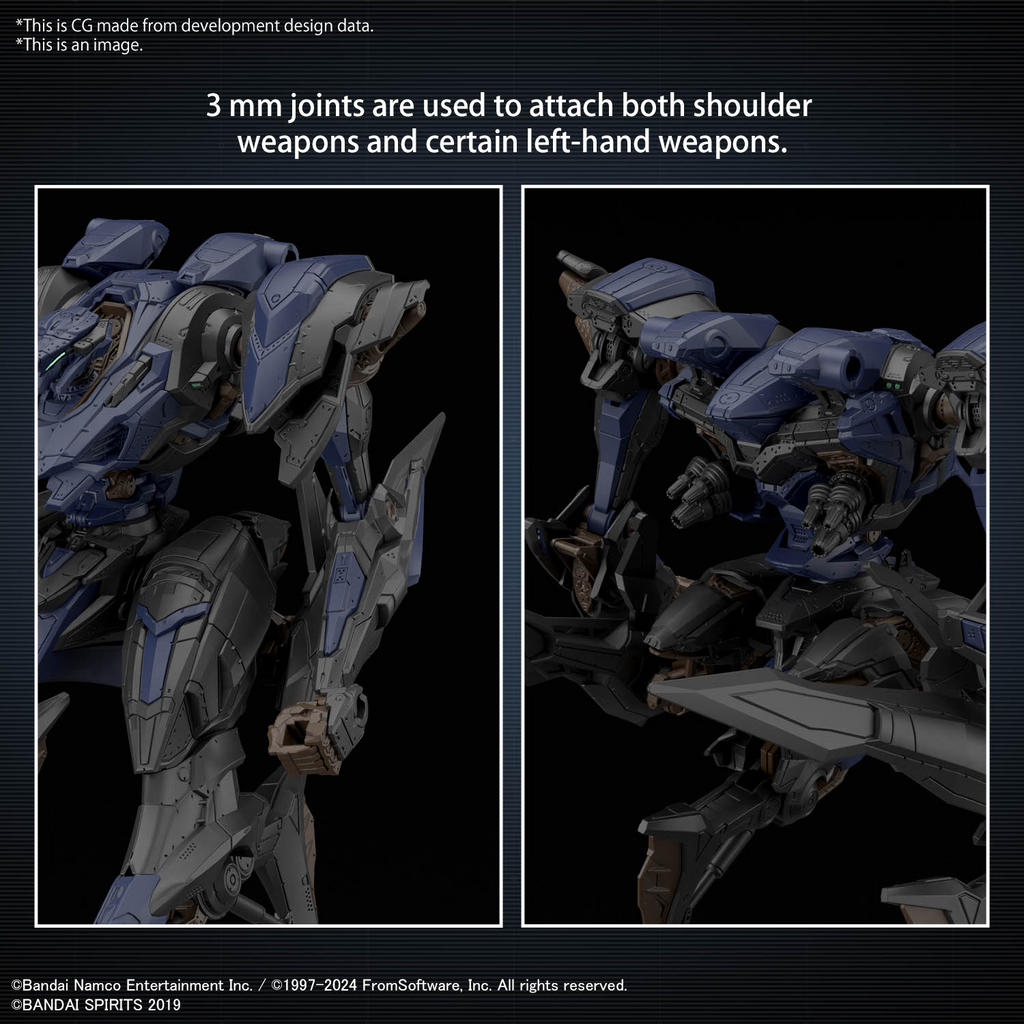 Armored Core VI Fires of Rubicon 30 Minute Missions Schneider Nachtreiher/40E Steel Haze Model Kit