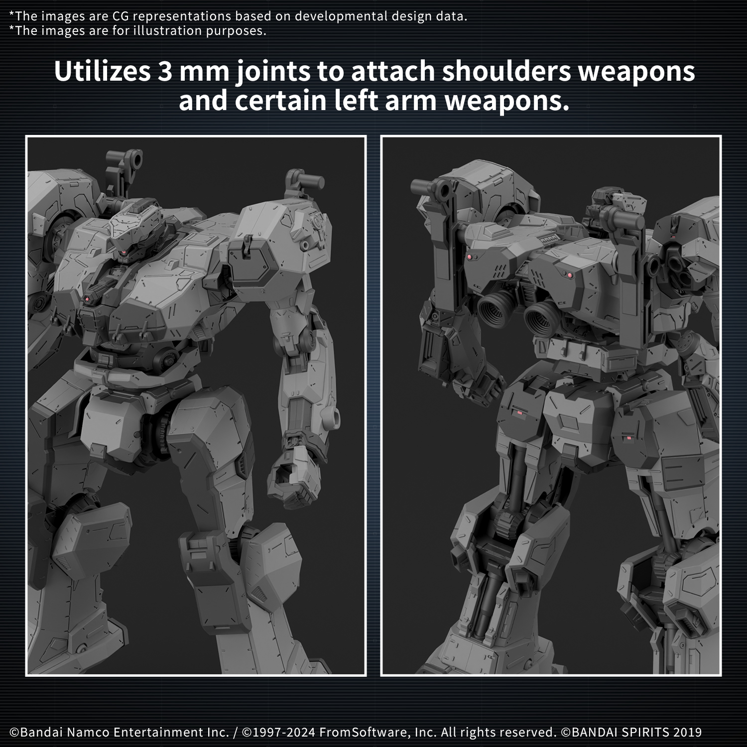 Armored Core VI Fires of Rubicon 30 Minute Missions Balam Industries BD-011 Melander Model Kit