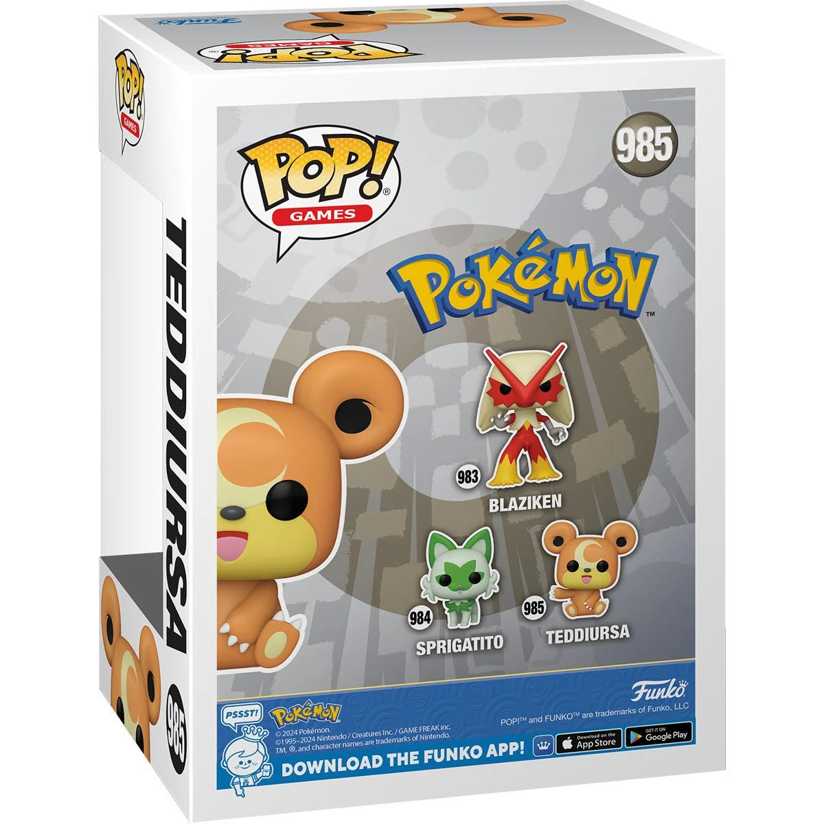 Pokemon Teddiursa Funko Pop! #985 Vinyl Figure