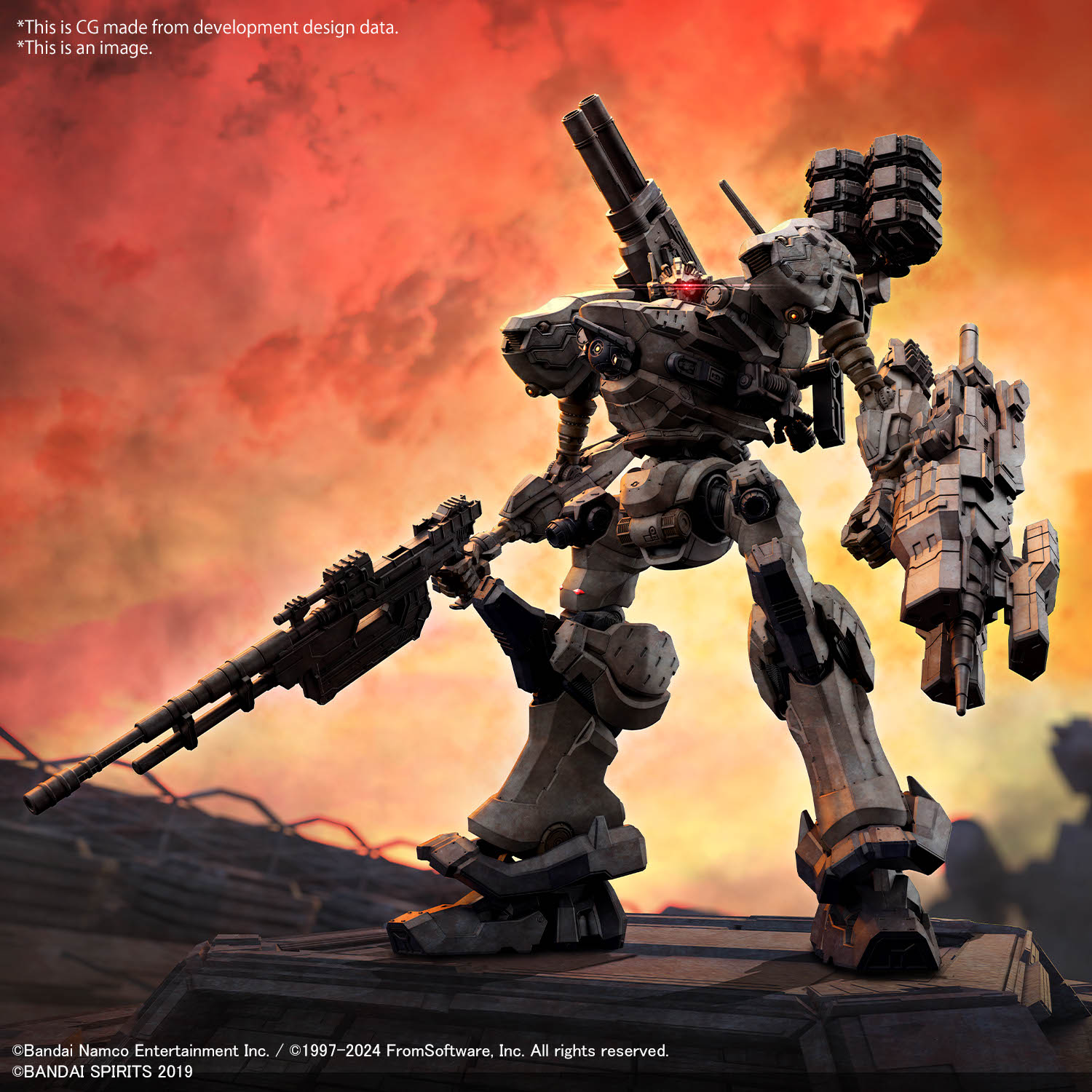 Armored Core VI Fires of Rubicon 30 Minute Missions RaD CC-2000 Orbiter Nightfall Model Kit