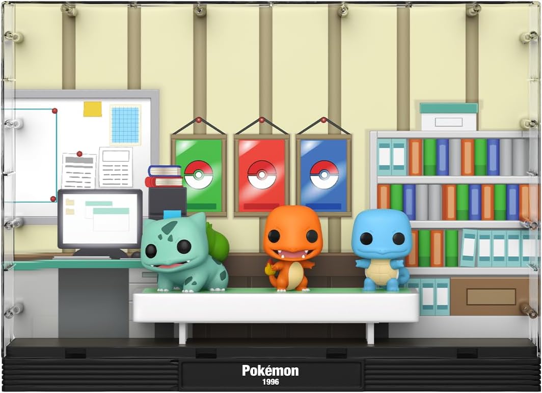 Pokemon Bulbasaur / Charmander / Squirtle Deluxe Funko Pop! Moment with Case #01 Vinyl Figure