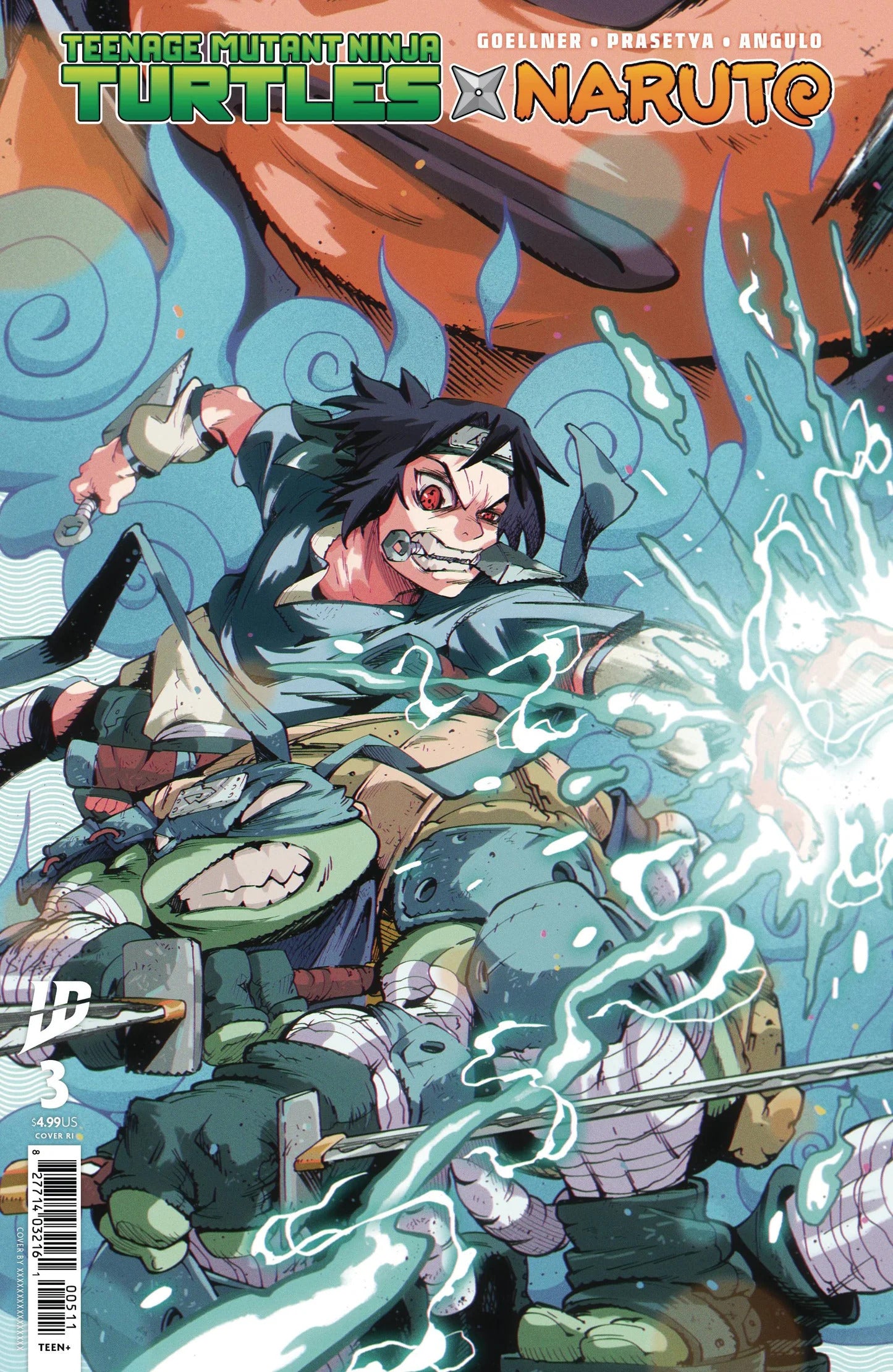 Teenage Mutant Ninja Turtles x Naruto #3 Comic