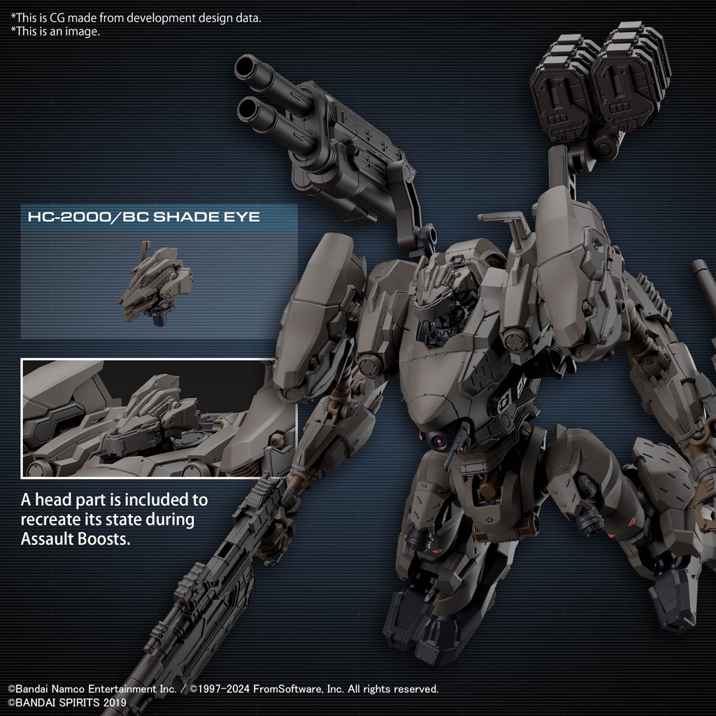 Armored Core VI Fires of Rubicon 30 Minute Missions RaD CC-2000 Orbiter Nightfall Model Kit