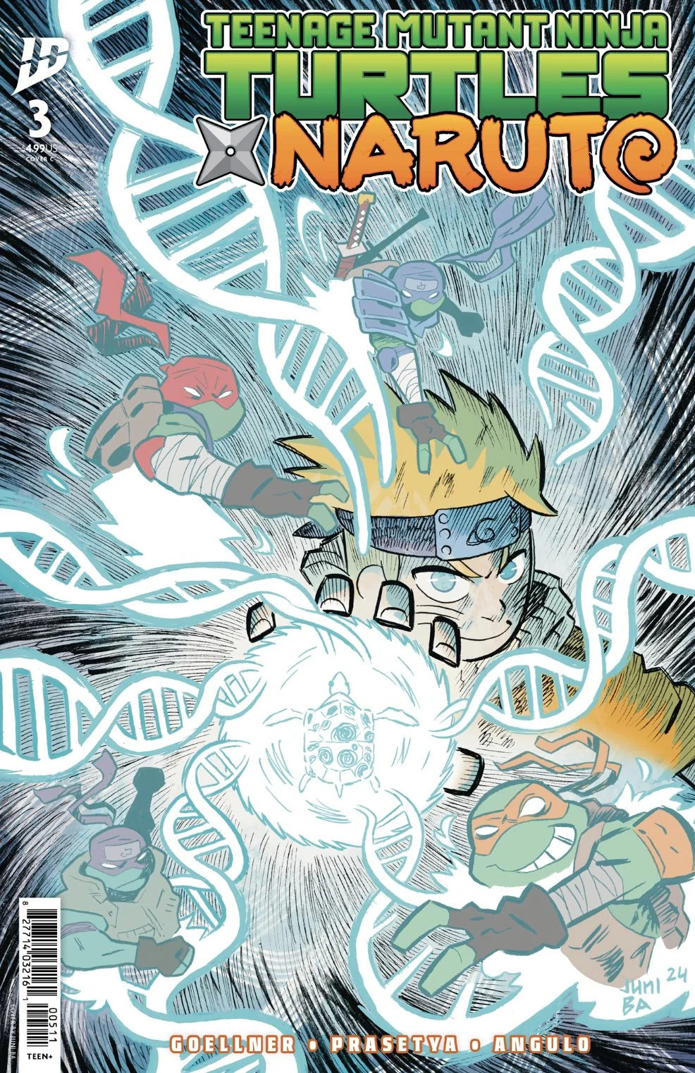 Teenage Mutant Ninja Turtles x Naruto #3 Comic