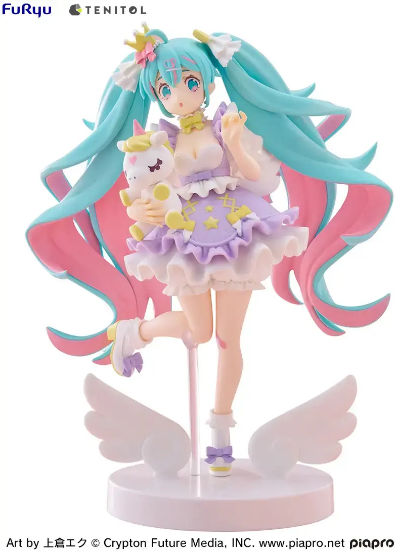 Hatsune Miku Yumekawa Princess Lavender Version Tenitol Figure
