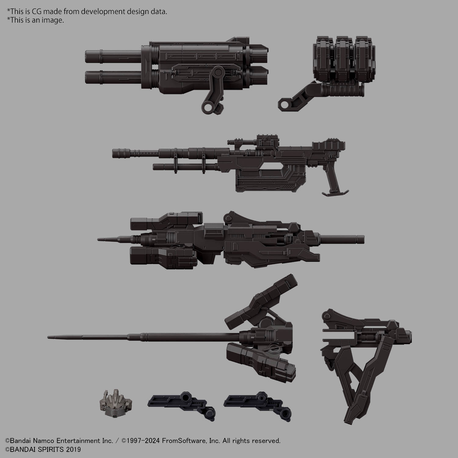 Armored Core VI Fires of Rubicon 30 Minute Missions RaD CC-2000 Orbiter Nightfall Model Kit